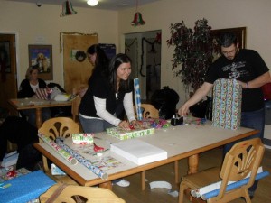 Wrapping some gifts