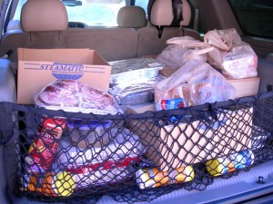 All of the food for the meal project