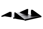 19" Rack Mount Shelf, CPU Shelf, Black