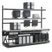 Kendall Howard 96" Work Bench With Upper and Full Bottom Shelf