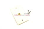 Cable Wall Plate, 1 Port, Beige / Ivory