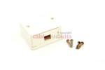 Keystone Surface Mount Box, 1 Port, White