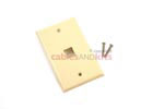Keystone Wall Plate, 1 Port, Beige / Ivory