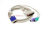 Dell KVM Cable for Video, PS2 Mouse/Keyboard, 2 Meters