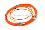 LC to LC Multimode Duplex 50/125 Fiber Patch Cable, 5 Meters
