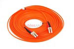 LC to LC Multimode Duplex 50/125 Fiber Patch Cable, 15 Meters