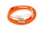 LC to SC Multimode Duplex 50/125 Fiber Patch Cable, 5 Meters