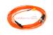 ST to MTRJ Multimode Duplex 50/125 Fiber Patch Cable, 7 Meters