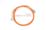 LC to LC Multimode Duplex 62.5/125 Fiber Patch Cable, 2 Meters