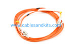 LC to LC Multimode Duplex 62.5/125 Fiber Patch Cable, 3 Meter