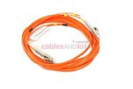 LC to LC Multimode Duplex 62.5/125 Fiber Patch Cable, 5 Meters