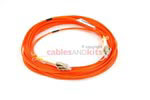 LC to LC Multimode Duplex 62.5/125 Fiber Patch Cable, 10 Meters