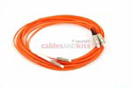 LC to SC Multimode Duplex 62.5/125 Fiber Patch Cable, 5 Meters