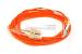 LC to SC Multimode Duplex 62.5/125 Fiber Patch Cable, 10 Meters