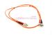 LC to ST Multimode Duplex 62.5/125 Fiber Patch Cable, 1 Meter