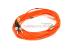 LC to ST Multimode Duplex 62.5/125 Fiber Patch Cable, 14 Meters