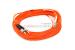 LC to ST Multimode Duplex 62.5/125 Fiber Patch Cable, 19 Meters