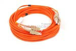 SC to SC Multimode Duplex 62.5/125 Fiber Patch Cable, 11 Meters