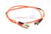 SC to ST Multimode Duplex 62.5/125 Fiber Patch Cable, 1 Meter