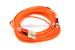 SC to ST Multimode Duplex 62.5/125 Fiber Patch Cable, 15 Meters