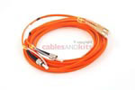 SC to ST Multimode Duplex 62.5/125 Fiber Patch Cable, 5 Meters