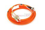 SC to ST Multimode Duplex 62.5/125 Fiber Patch Cable, 8 Meters