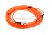 ST to ST Multimode Duplex 62.5/125 Fiber Patch Cable, 10 Meters