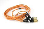 ST to ST Multimode Duplex 62.5/125 Fiber Patch Cable, 2 Meters