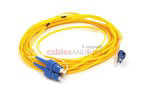 LC to SC Singlemode Duplex 9/125 Fiber Patch Cable, 10 Meters