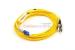 LC to ST Singlemode Duplex 9/125 Fiber Patch Cable, 10 Meters