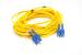 SC to SC Singlemode Duplex 9/125 Fiber Patch Cable, 15 Meters