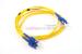 SC to SC Singlemode Duplex 9/125 Fiber Patch Cable, 2 Meters
