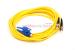 SC to ST Singlemode Duplex 9/125 Fiber Patch Cable, 7 Meters