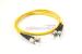 ST to ST Singlemode Duplex 9/125 Fiber Patch Cable, 1 Meter