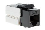 Cat6 RJ45 110 Type Keystone Jack, Black