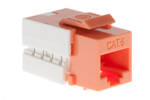 Cat6 RJ45 110 Type Keystone Jack, Orange