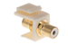 Keystone Snap In White RCA Type F/F Module, Ivory