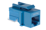 Cat5e Tool Less RJ45 Keystone Jack, Blue