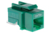 Cat5e Tool Less RJ45 Keystone Jack, Green