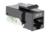 Cat6 Tool Less RJ45 Keystone Jack, Black