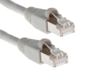 CAT6A Shielded Ethernet Patch Cable, Snagless, 3', Gray