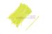 4" Nylon Cable Ties, Fluorescent Green (Qty 100)