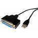 Cables Unlimited USB to Parallel DB25 Female Printer Cable, 6ft