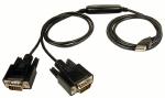 Cables Unlimited USB Cable to Dual DB9 Serial Adapter