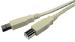 Cables Unlimited USB 2.0 A to B Cable, Beige, 2M