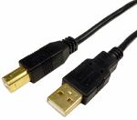 Cables Unlimited USB 2.0 A to B Cable with Gold Connectors, 2M