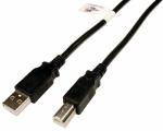 Cables Unlimited USB 2.0 A to B Cable, Black, 2M